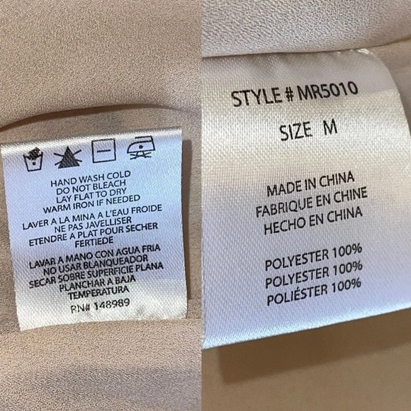 Flair the Label Jumpsuit Women’s MEDIUM Beige Tan Floral Halter Tie Neck Ruffles - Picture 12 of 12